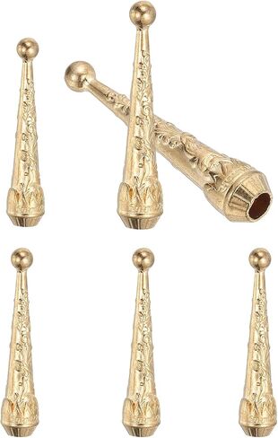 Patikil Bolo Tie Tips ، 6pcs 2 بوصة 2 بوصة سبيكة طويلة بولو ربطة مستلزمات الاستبدال كبسولات نهاية الحبل 5.5 ملم قطرها لديكور ملابس DIY ، نغمة فضية in Kuwait