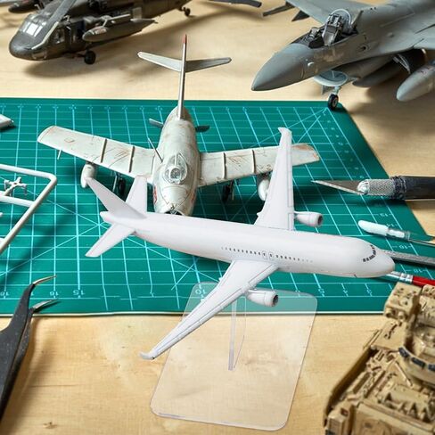 AHANDMAKER 4Pcs Acrylic Model Plane Display Stand, Universal Aircraft Model Plane Stand Without Airplane, Detachable Display Holder Display Basements for Building Blocks Planes, 3.15x5.12x3.15 Inch in Saudi Arabia