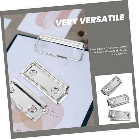 ARTIBETTER 5sets Office Clipboard Clip Boards for Classroom Mountable Clipboards Clips Metal Writing Board 10pcs*5 in Saudi Arabia