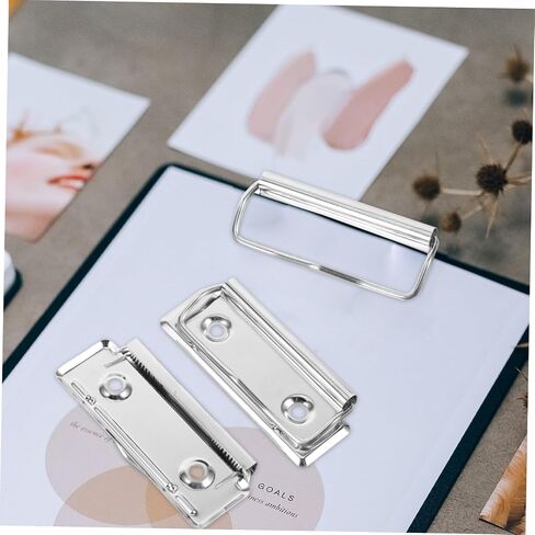 ARTIBETTER 5sets Office Clipboard Clip Boards for Classroom Mountable Clipboards Clips Metal Writing Board 10pcs*5 in Saudi Arabia