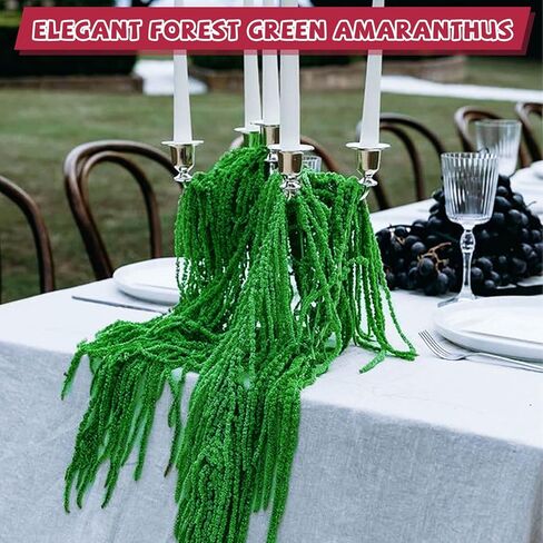 5 قطع زهور زفاف قطيفة مجففة حقيقية معلقة - 23 بوصة زهور مجففة خضراء محفوظة لزهور قوس الزفاف، أكاليل الزهور، ترتيب زهور الوستارية، ديكور مزهرية ريفي، تعليق على الحائط in Kuwait