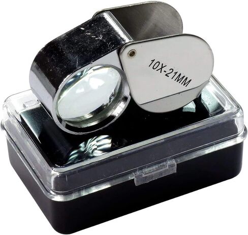 Jewelers Jewelry Eye Loupe Folding Magnifier Magnifying Glass Lens (10X 21mm) in Saudi Arabia