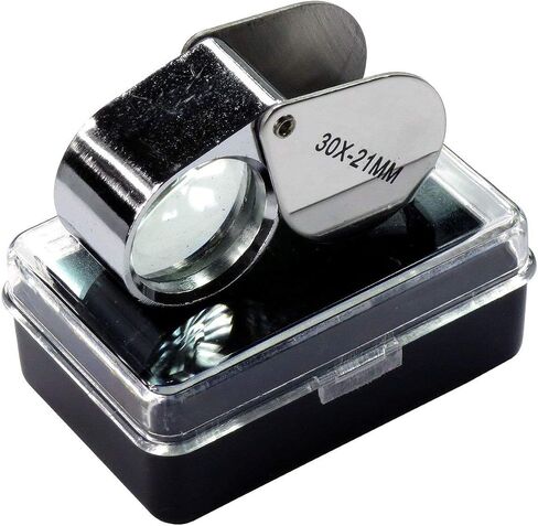 مجوهرات المجوهرات العيون Loupe قابلة للطي العدسة الزجاجية المكبرة (10x 21mm) in Kuwait
