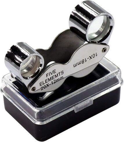 Jewelers Jewelry Eye Loupe Folding Magnifier Magnifying Glass Lens (10X 21mm) in Saudi Arabia