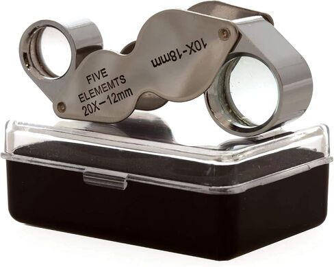 Jewelers Jewelry Eye Loupe Folding Magnifier Magnifying Glass Lens (10X 21mm) in Saudi Arabia