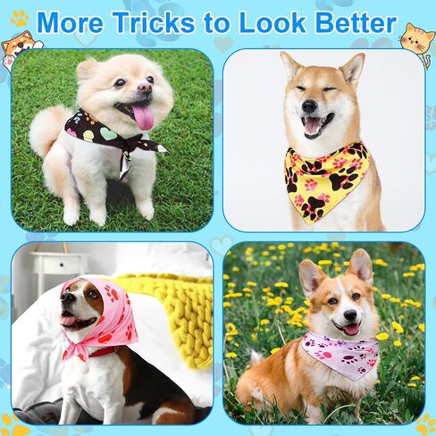 72 PCS 4th of July Dog Bandanas Bulk Patriotic Dog Bandana Bandana قابلة للتعديل قابلة للغسل المثلث الأليفة وشاحًا ناعم in Saudi Arabia