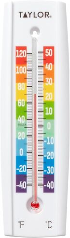Taylor Wall Tube Thermometer with Key Holder, Outdoor, Key Lock Box, Decorative Hide-a-Key Lockbox for Outside Waterproof, Secret Hidden Storage Coins, House Spare Keys for Safe Storage, White in Saudi Arabia