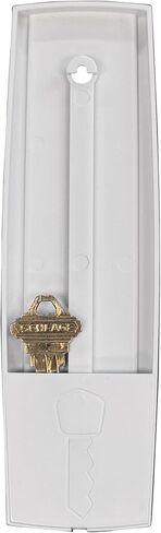 Taylor Wall Tube Thermometer with Key Holder, Outdoor, Key Lock Box, Decorative Hide-a-Key Lockbox for Outside Waterproof, Secret Hidden Storage Coins, House Spare Keys for Safe Storage, White in Saudi Arabia
