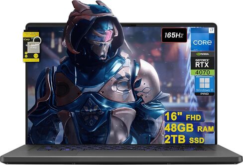 ASUS TUF 15.6 i7 RTX 4070 Premium Gaming Laptop, 15.6" FHD 1920 * 1080 144Hz, Intel i7-13620H (Beats Intel i9-12900), NVIDIA GeForce RTX 4070, 64GB DDR5, 4TB SSD, RGB Backlit Keyboard, Windows 11 Pro in Kuwait