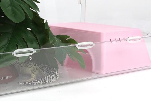 Snake Hide, Leopard Gecko Tank Accessories for Reptile Ball Python Crested Gecko Lizard Bearded Dragon - PinkHideL in Kuwait
