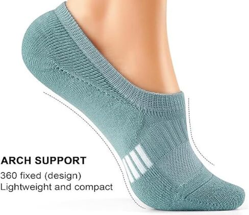 ANCHOVY Women's Socks Performance Cushioned Athletic Ankle Socks No Show Running Socks Low Cut Socks for Men&Women,5-9#C1021 in Saudi Arabia