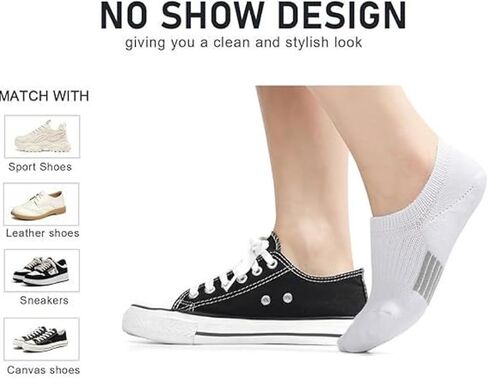 ANCHOVY Women's Socks Performance Cushioned Athletic Ankle Socks No Show Running Socks Low Cut Socks for Men&Women,5-9#C1021 in Saudi Arabia