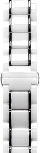 حزام سيراميك من الصلب 20mm 22mm لسامسونج جالاكسي ووتش 4 40 مم 45 44 ملم برو Amazfit GTS Watch Band Band for Huawei Belt Bracelet (White and Gold ، 22mm) in Kuwait