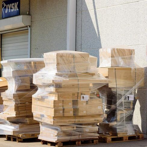 18" x 1200 FT Roll 80 Gauge Thick, 4 Pack. Industrial Stretch Wrap for Moving, Pallet Shrink Film, Ideal for Furniture, Boxes, Pallets (Clear) in Saudi Arabia