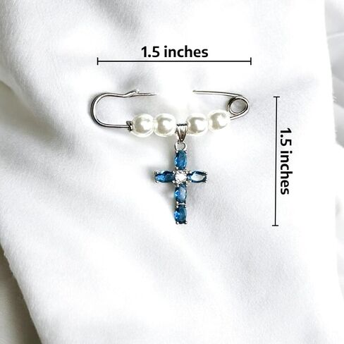 Something Blue Bridal Bouquet Charm – Elegant Wedding Keepsake Pin for Bride – Meaningful Gift from Mom, Sister, or Friend – Beautiful Bridal Shower Gift – Easily Attaches to Bouquet, Garter, or Dress in Saudi Arabia