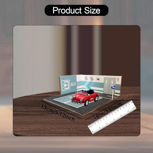1:64 Parking Lot Mini Diecast Garage Layout Nonslip,Diorama,Model Building,Scene Display for Diecast Model Vehicle Toy, Style B in Kuwait