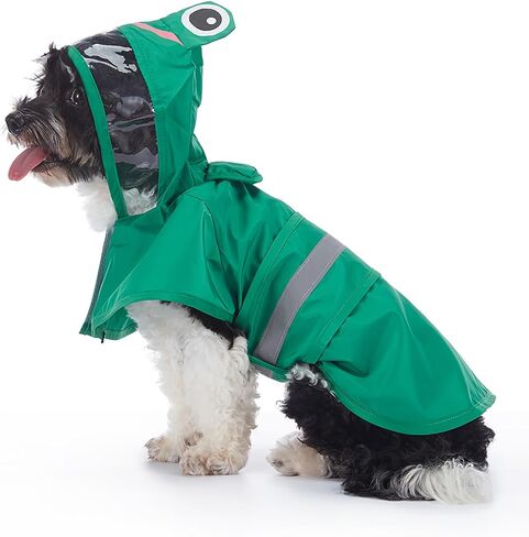 Dog Raincoat Hooded, Reflective Dog Slicker Poncho Adjustable Waterproof Lightweight Rain Jacket for Dogs,Duck,S in Saudi Arabia
