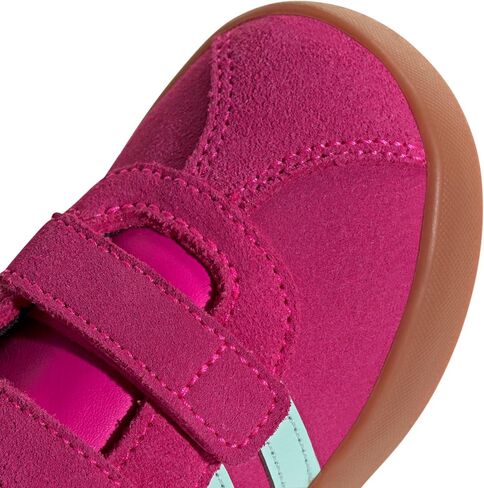 adidas Vl Court 3.0 Lace-Up Sneaker, Pink Fusion/White/Grey, 4 US Unisex Big Kid in Saudi Arabia