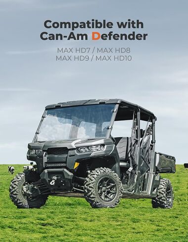 KEMIMOTO Floor Mats 4pcs, Compatible with Can-Am Defender MAX, Custom Fit | TPE Material | No Slip in Saudi Arabia