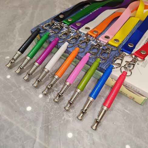 Professional Dog Training Whistle with Lanyard, 3 Adjustable Levels, Ultrasonic Anti-Barking Tool (Pink) in Saudi Arabia