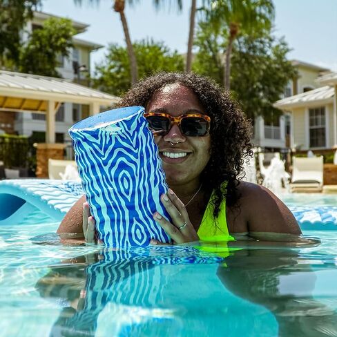 VOS Mega Foam Pool Noodle Wavy Promy ، Premium & Big ، Super Pool Noodle للسباحة والعائمة ، عوامات حمام السباحة ، عوامات البحيرة - 1 حزمة in Kuwait