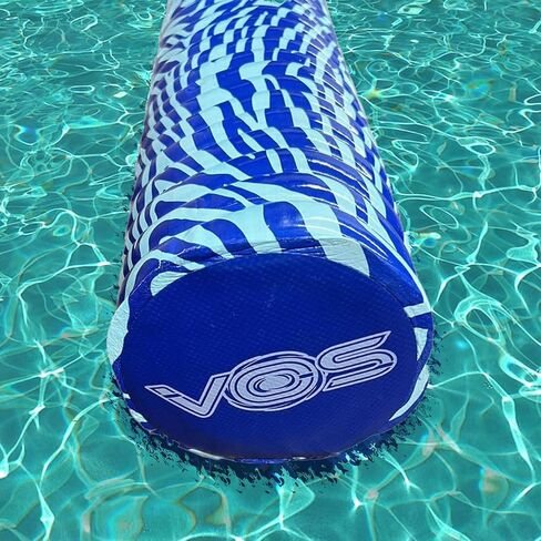VOS Mega Foam Pool Noodle Wavy Promy ، Premium & Big ، Super Pool Noodle للسباحة والعائمة ، عوامات حمام السباحة ، عوامات البحيرة - 1 حزمة in Kuwait