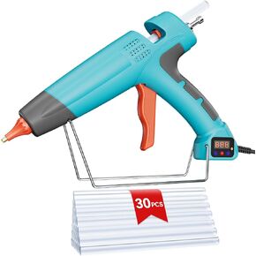 Cordless Hot Glue Gun Kit, 90s Fast Heating, Mini glue gun and sticks set with 2600mAh Type-C Rechargeable,30 Premium Glue Sticks,Ideal for DIY Crafts, Home Repairs, School Projects