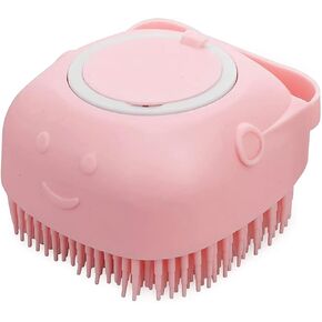 Clover L&R Pet Grooming Shower Brush مع مقصورة صالحة (الفيروز ، الوردي ، الأصفر) (وردي) in Kuwait