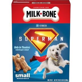 Milk-Bone Original Dog Biscuits, Small Dog Treats, Limited-Edition Superman Movie Box, 24 Oz