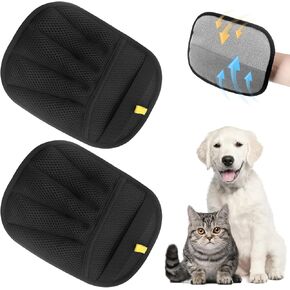 Pet Hair Remover Gloves,Electrostatic Removal for Pet Hair,Reusable Cat & Dog Grooming Gloves for Clothing/Couch/Furniture/Carpet/Car Seat(2Pcs)