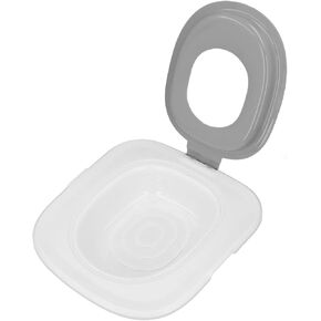 Cat Toilet Trainer Kit Cat Litter Box Toilet Training Kit Grey ABS Removable Reusable Spacious Design Easy Clean