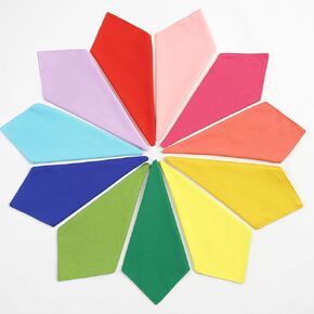 Breling 12 Pcs Colorful Chiffon Juggling Scarves Bulk 35 x 35 Inch Large Silk Square Dance Play Scarves Soft for Music Movement Juggling Performance Magic Trick Props Accessories, 12 Colors