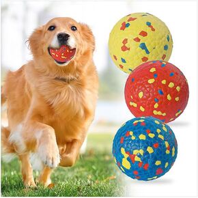 2 Pack Indestructible Dog Tennis Balls for Aggressive Chewers: Interactive Pet Toys, Herding and Jolly Ball for Dogs, Durable, Bouncy, and Water Toy Fetch Balls (White, Orange)