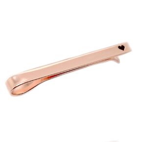Personalized Copper Tie Clip - Necktie Pinch Clip - 7th Anniversary Valentine's Gift for Men