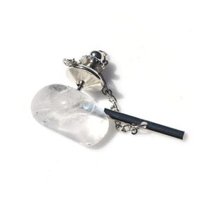 Custom Crystal Quartz Stone Tie Tack Handmade - Quantity of 1