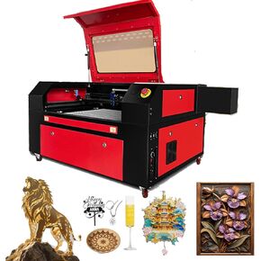 CO2 Laser Engraver 80W ، 20x28 في آلة نقش بالليزر مع مساعدة الهواء في اتجاهين ، آلة قطع الليزر الصناعية Coreldraw ، أوتوكاد للزجاج الخشبي من الأكريليك