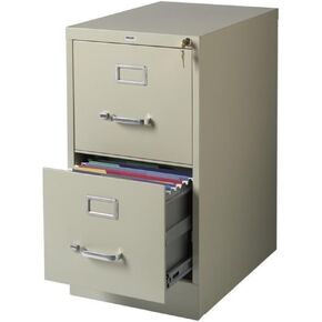 22" Deep 2-Drawer Letter-Size Commercial Vertical File
