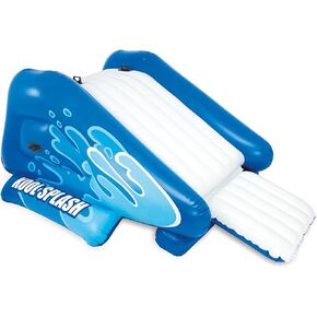 متجر جديد intex kool splash قابلة للنفخ المسبح شريحة المياه + مضخة هواء ملء سريع