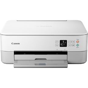 Canon TS6420 All-in-One Wireless Printer, White, Compact (4462C022)