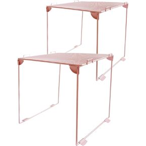 Locker Organizer Shelf with Storage Basket, Mesh Locker Shelf for Locker Decor, Back to School Essentials Locker Accessories Kit, Ideal Locker for School, Gym, Work, Home (Pink)