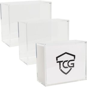 Acrylic Display Case for Elite Trainer Box with Magnetic Sliding Lid 5mm + 8mm Protective Showcase (3 Pack)