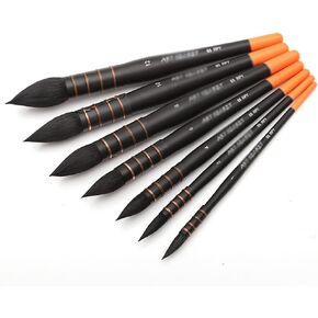 HBJWOV Watercolor Paint Brushes Horse Hair Hair Art Brush for Painting Gouache Wash/Mop Artist Supplies