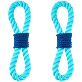Durable Chomp and Tug Buddy Rope Dog Toy – Looped Rope Toy for Dogs, Tug of War Dog Toy for Moderate Chewers, Interactive Puppy, All Lifestages Dogs. (Pack of 2)
