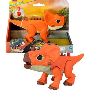 Fisher-Price Imaginext Jurassic World Dinosaur Action Figure with Kid-Activated Motion & Growing Spikes, 7.75-inch Aquilops Dino Toy