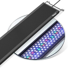 hygger Sun Moon LED Aquarium Light, Full Spectrum Fish Tank Light Day-Night Dual Timer, Adjustable 6 Timer 10 Brightness 8 Colors for Planted Freshwater Tank (20W for 18~24in Long Tank)