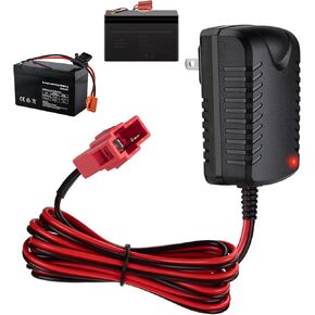 12V Charger for Kids Ride On Toys 12V Kids Ride On Car Charger and Cars for BMX X6 Kid TRAX GMC Wal-Mart Moto ATV Quadug Electric Vehicle Power Adapter with Square Plug