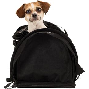 Sturdibag Pro 3.0 Pet Travel Carrier للقطط والكلاب-على الوجهين مع مقاطع السلامة وأشرطة حزام الأمان للسفر للطائرات أو السيارات | كبير ، أسود in Kuwait