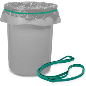 Rubber Bands for 55 Gallon Trash Cans – 6 Pack | Secure 55 Gallon Trash Bags | Heavy Duty, Durable, Stretchable, & Reusable for 55 Gal Garbage Cans