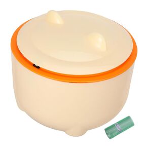 PRETYZOOM 1Set Large Capacity Enclosed Cat Litter Disposal Bin with Airtight Design Reusable Plastic Trash Can for Pet Waste Includes Modern Aesthetic for Home Use