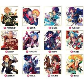 Ensky Visual Shikishi Collection 8, Approx. 5.3 x 4.7 x 0.06 inches (136 x 120 x 1.5 mm), Made of Paper